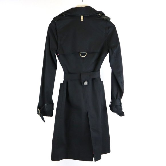 Mackage Black Cotton Twill Trench - Picture 2 of 4